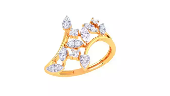  Women Ring MTL 3dm STL OBJ FBX Details 3D print model