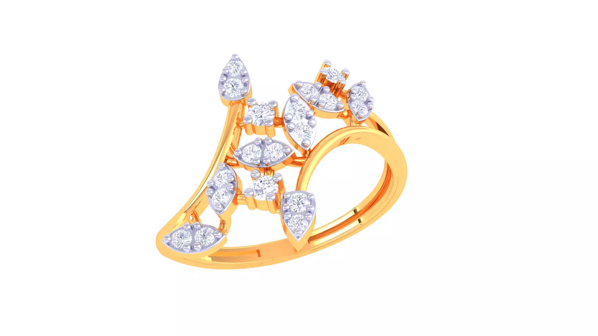  Women Ring MTL 3dm STL OBJ FBX Details 3D print model_0