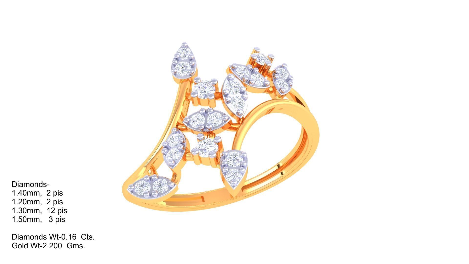  Women Ring MTL 3dm STL OBJ FBX Details 3D print model_4