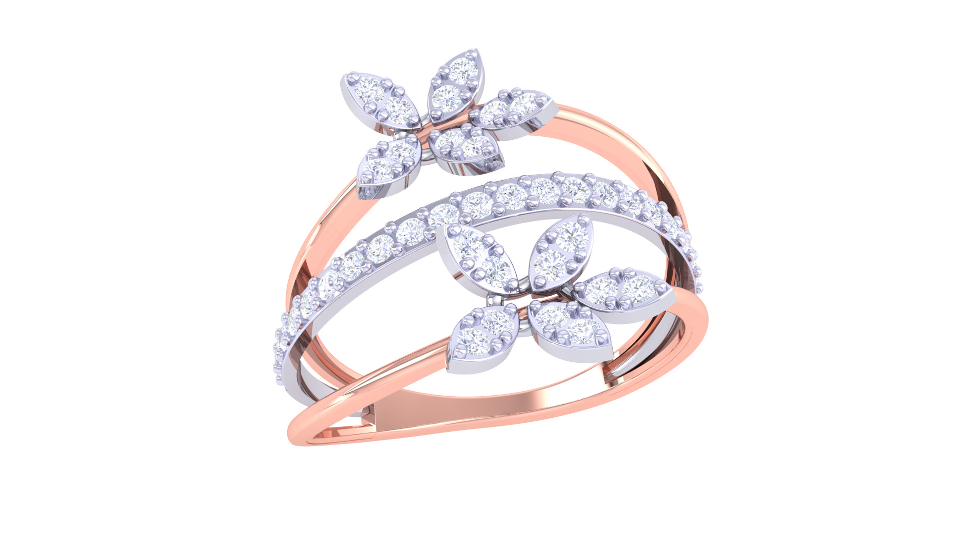 Women Ring MTL 3dm STL OBJ FBX Details 3D print model_1