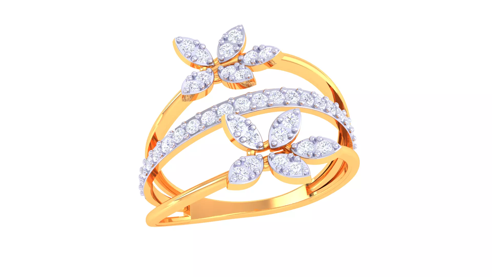 Women Ring MTL 3dm STL OBJ FBX Details 3D print model_0
