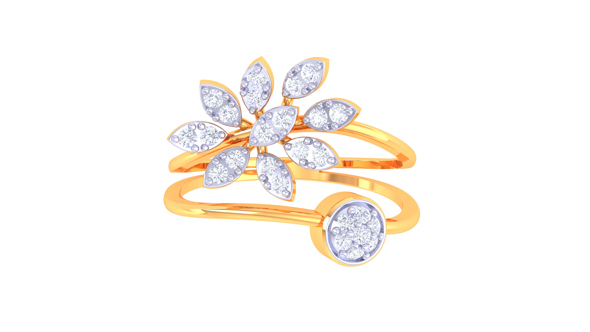  Women Ring MTL 3dm STL OBJ FBX Details 3D print model_2