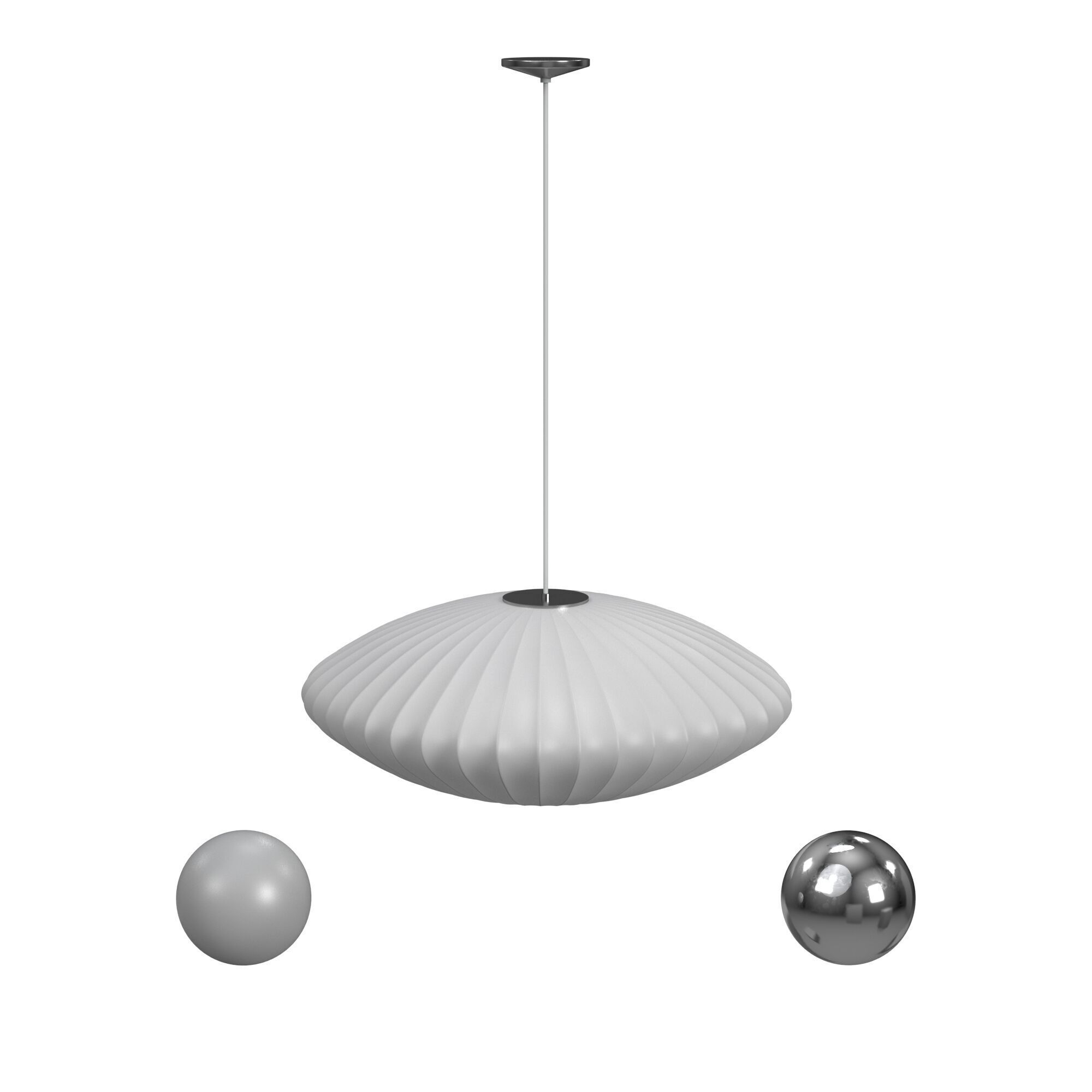 Nelson Saucer Bubble Pendant 3D model_1