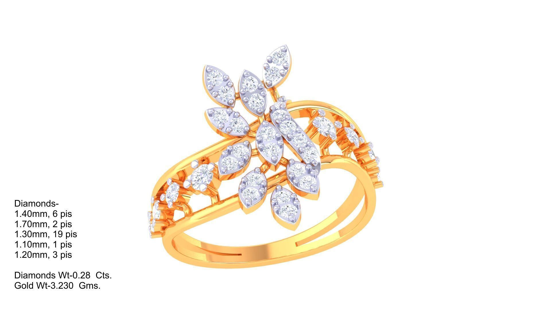 Women Ring MTL 3dm STL OBJ FBX Details 3D print model_4