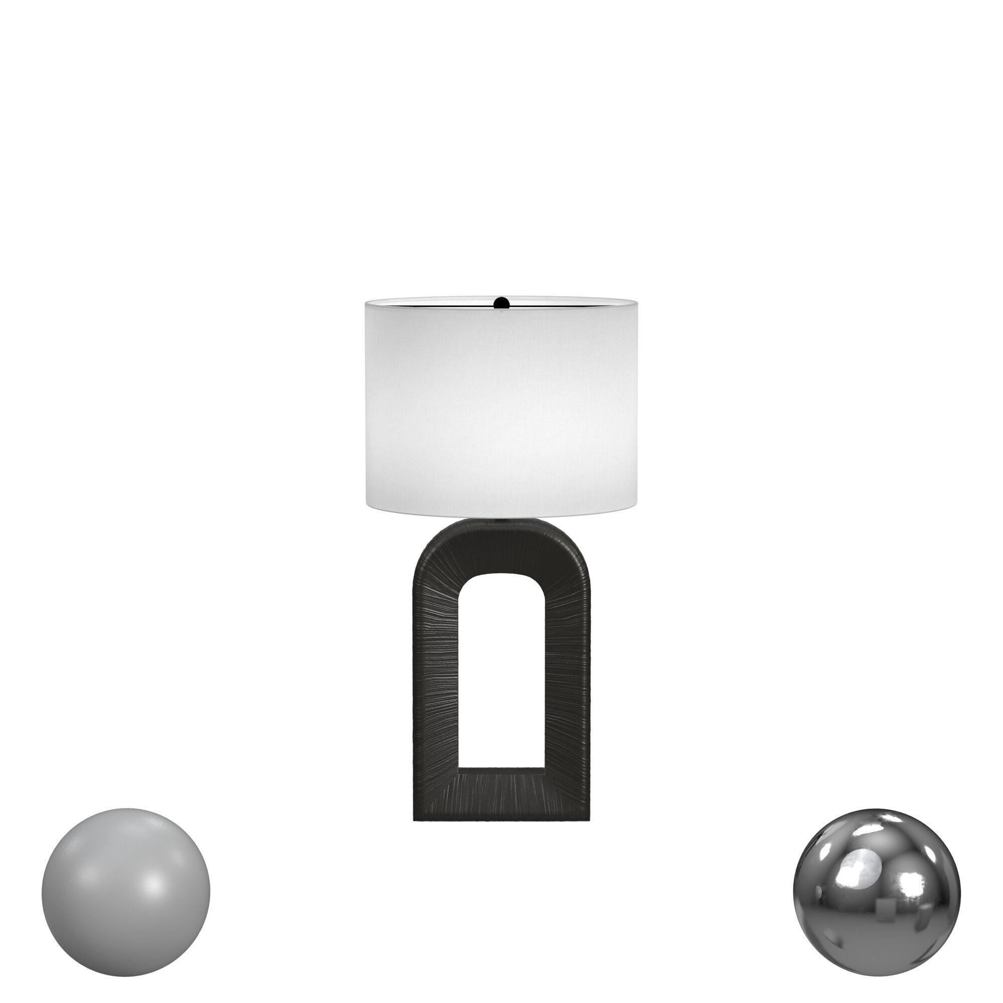 Utopia Large Combed Table Lamp 3D model_1