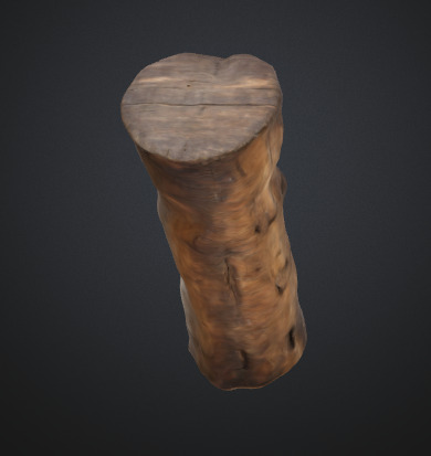Tree trunk 3D model_2