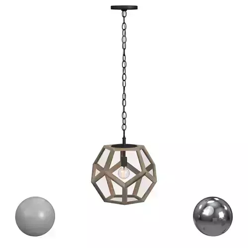 Pentagon Prism Pendant 3D model