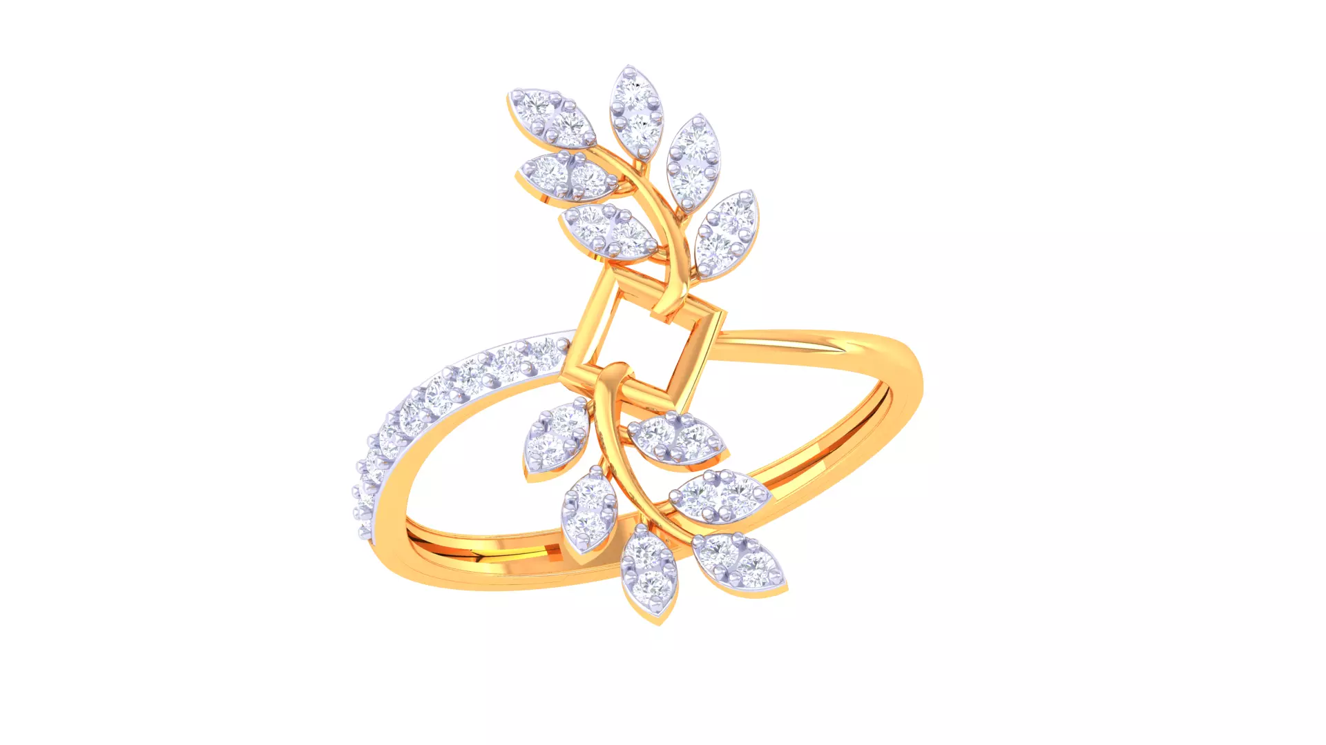  Women Ring MTL 3dm STL OBJ FBX Details 3D print model_0