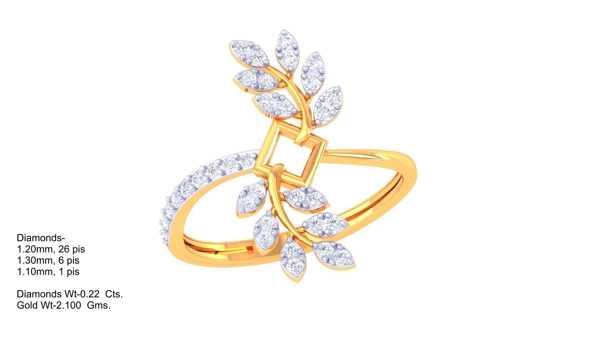  Women Ring MTL 3dm STL OBJ FBX Details 3D print model_4