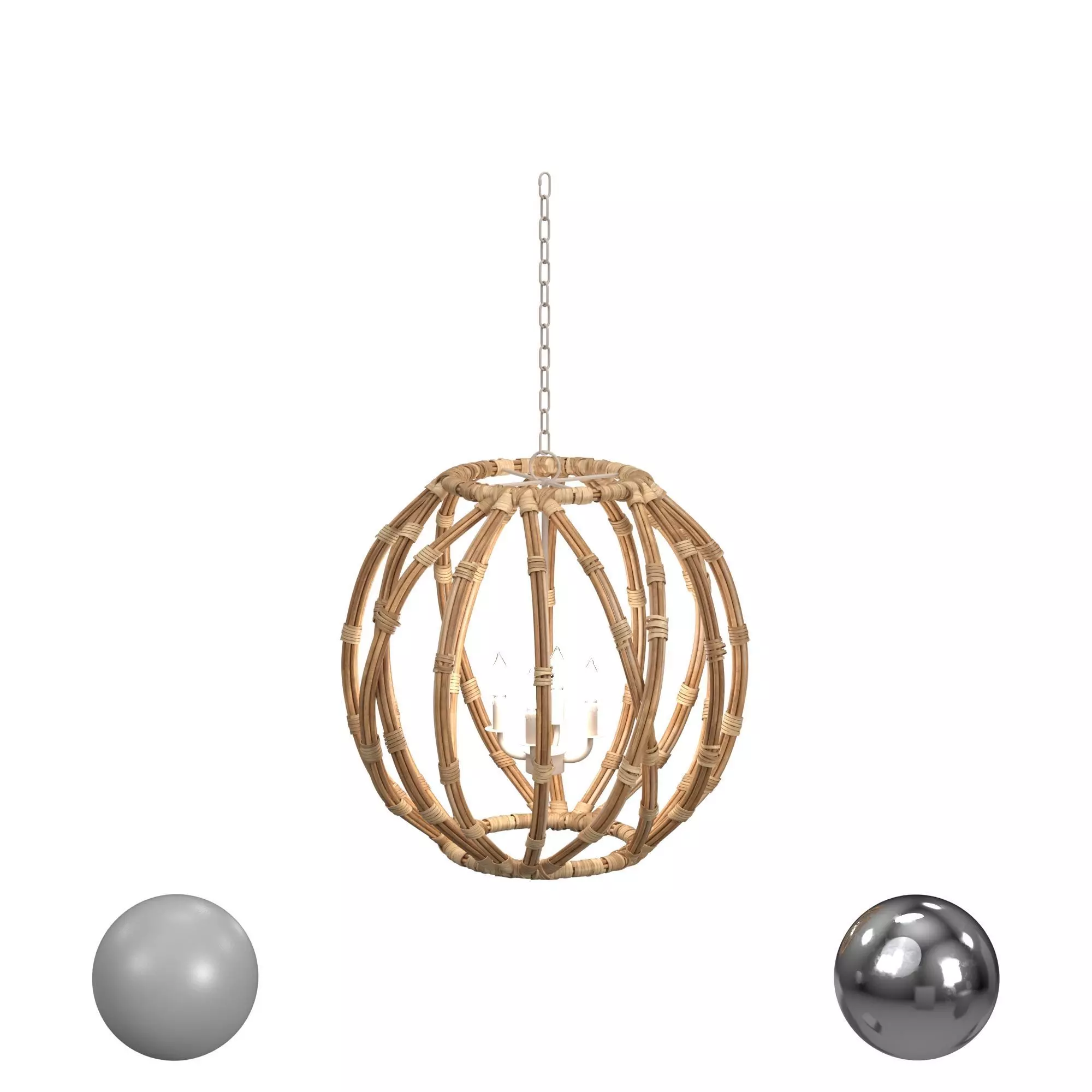 Bassett Mirror Company Ceiling Lights Archdale Pendant Lamp 3D model_0