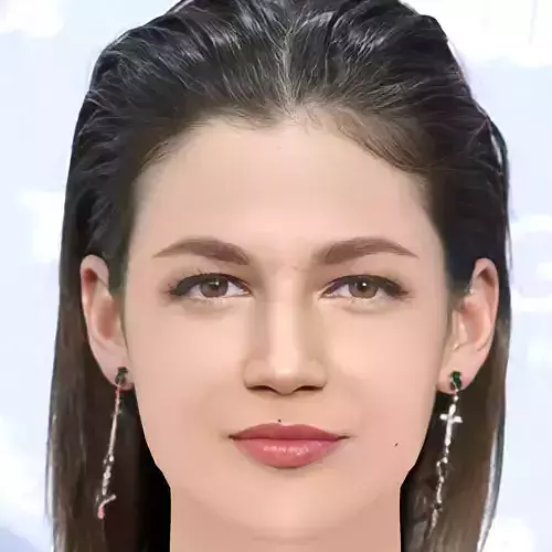 Ursula Corbero Head - No Hair - Low poly head for game