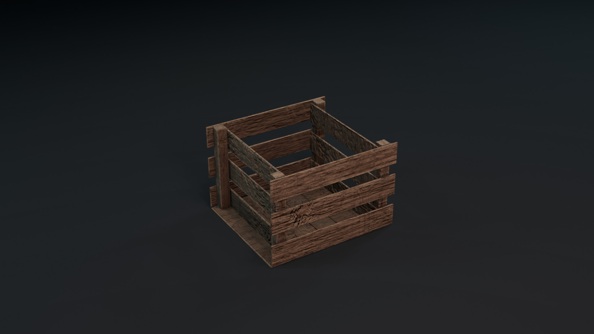 Realistic Wooden Crates and Boxes PBR Textured and Game-Ready Low-poly 3D model_5