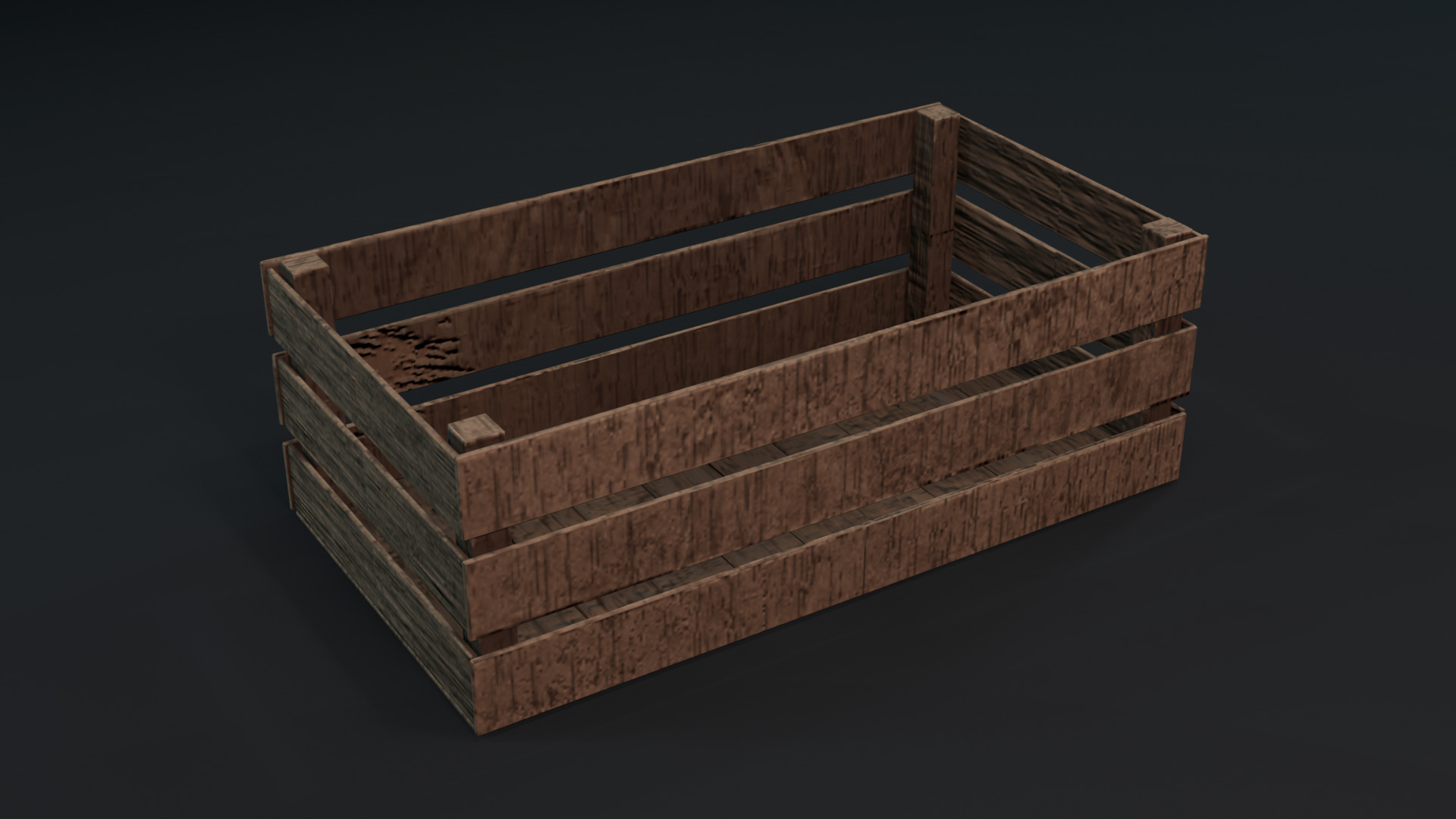 Realistic Wooden Crates and Boxes PBR Textured and Game-Ready Low-poly 3D model_6