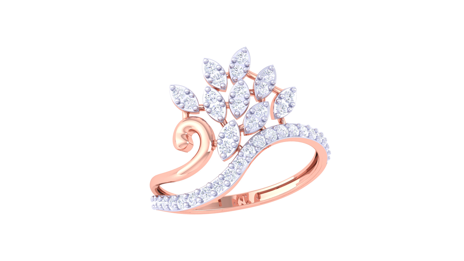 Women Ring MTL 3dm STL OBJ FBX Details 3D print model_1