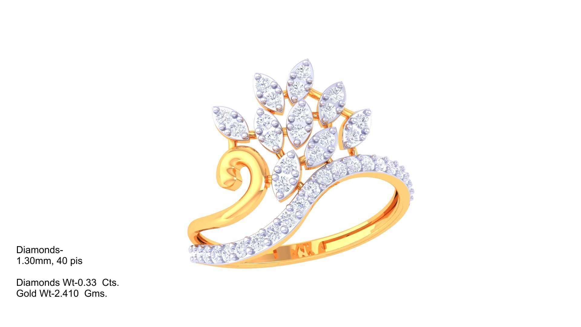 Women Ring MTL 3dm STL OBJ FBX Details 3D print model_4