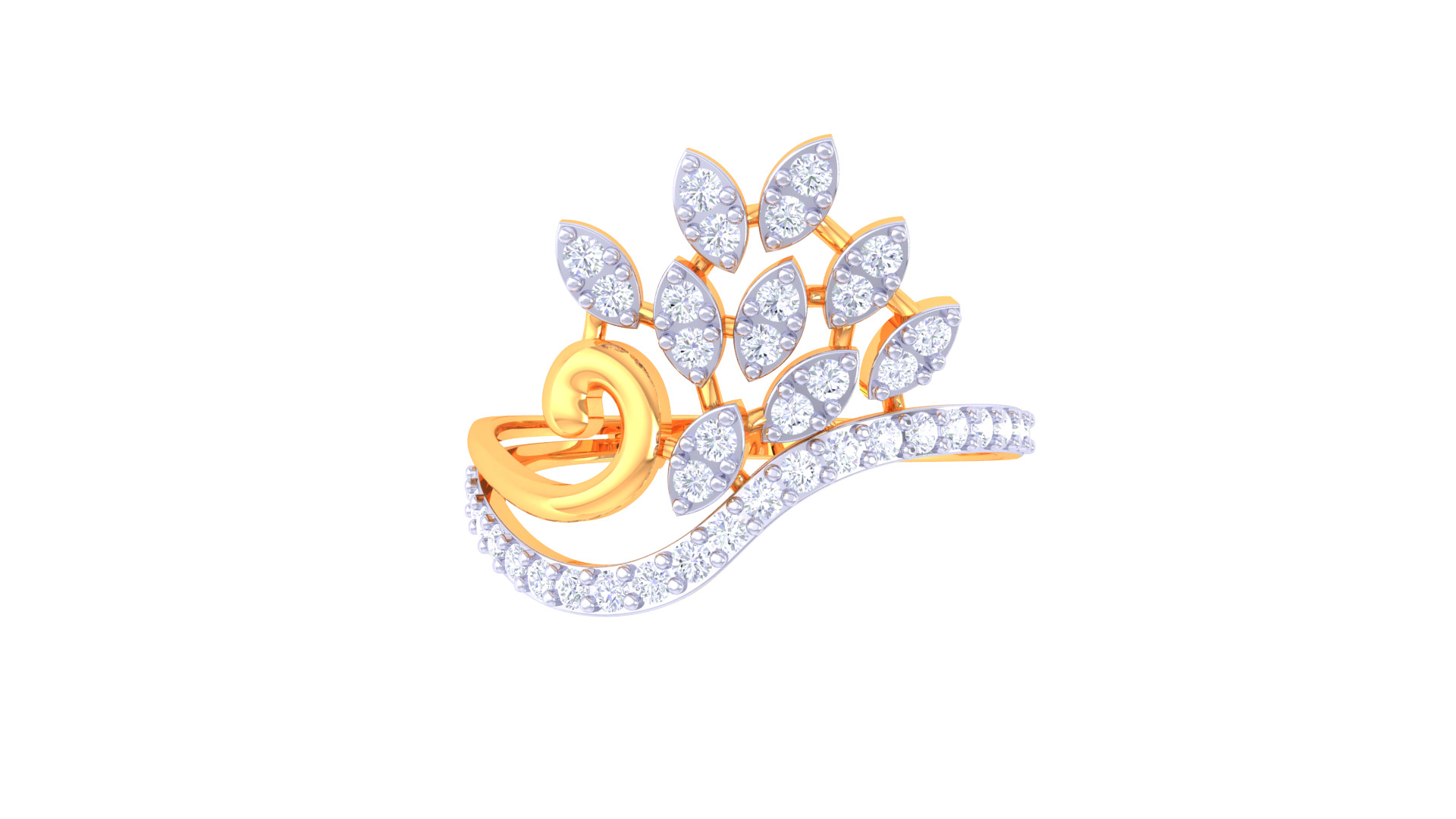 Women Ring MTL 3dm STL OBJ FBX Details 3D print model_2