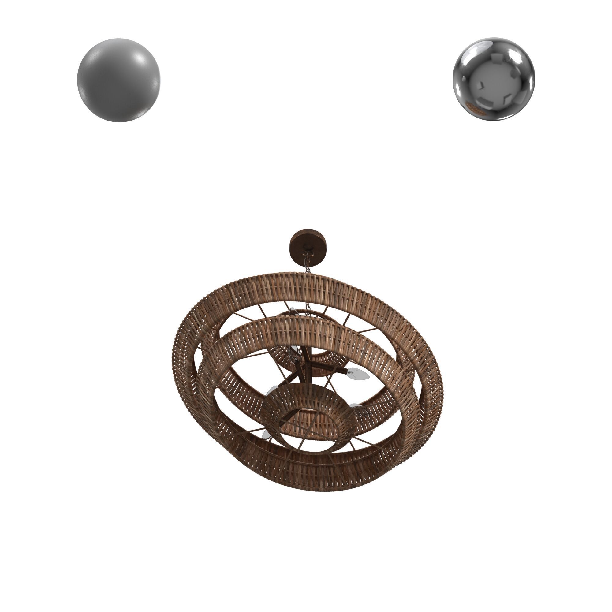 Antibes Chandelier Small 3D model_4