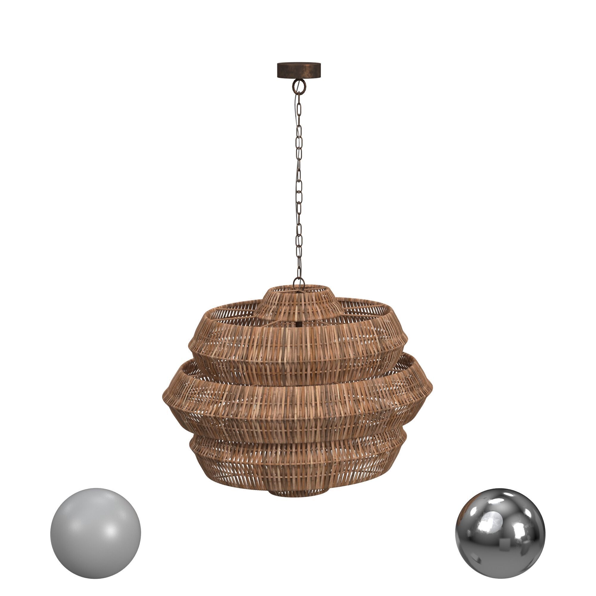 Antibes Chandelier Small 3D model_1