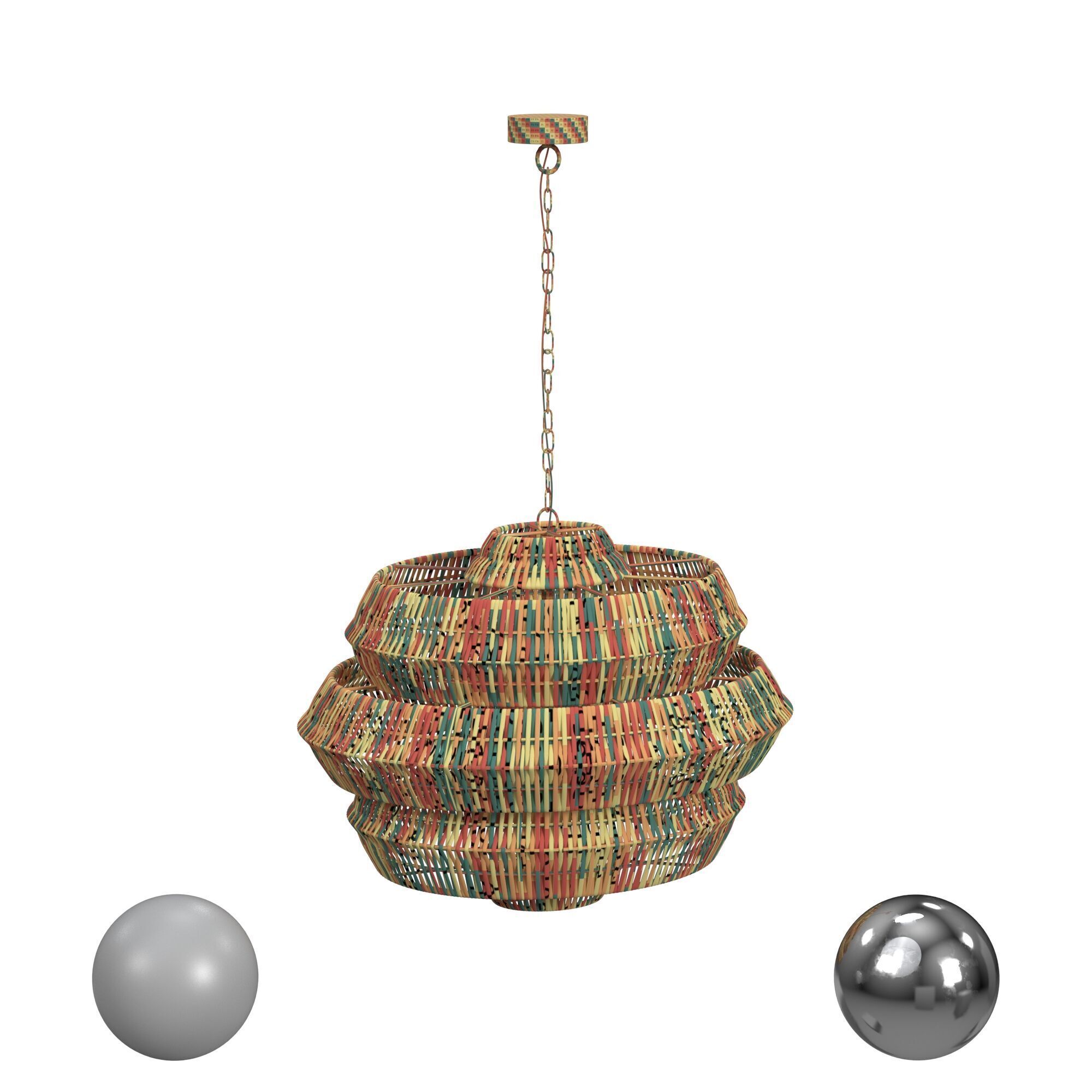 Antibes Chandelier Small 3D model_2