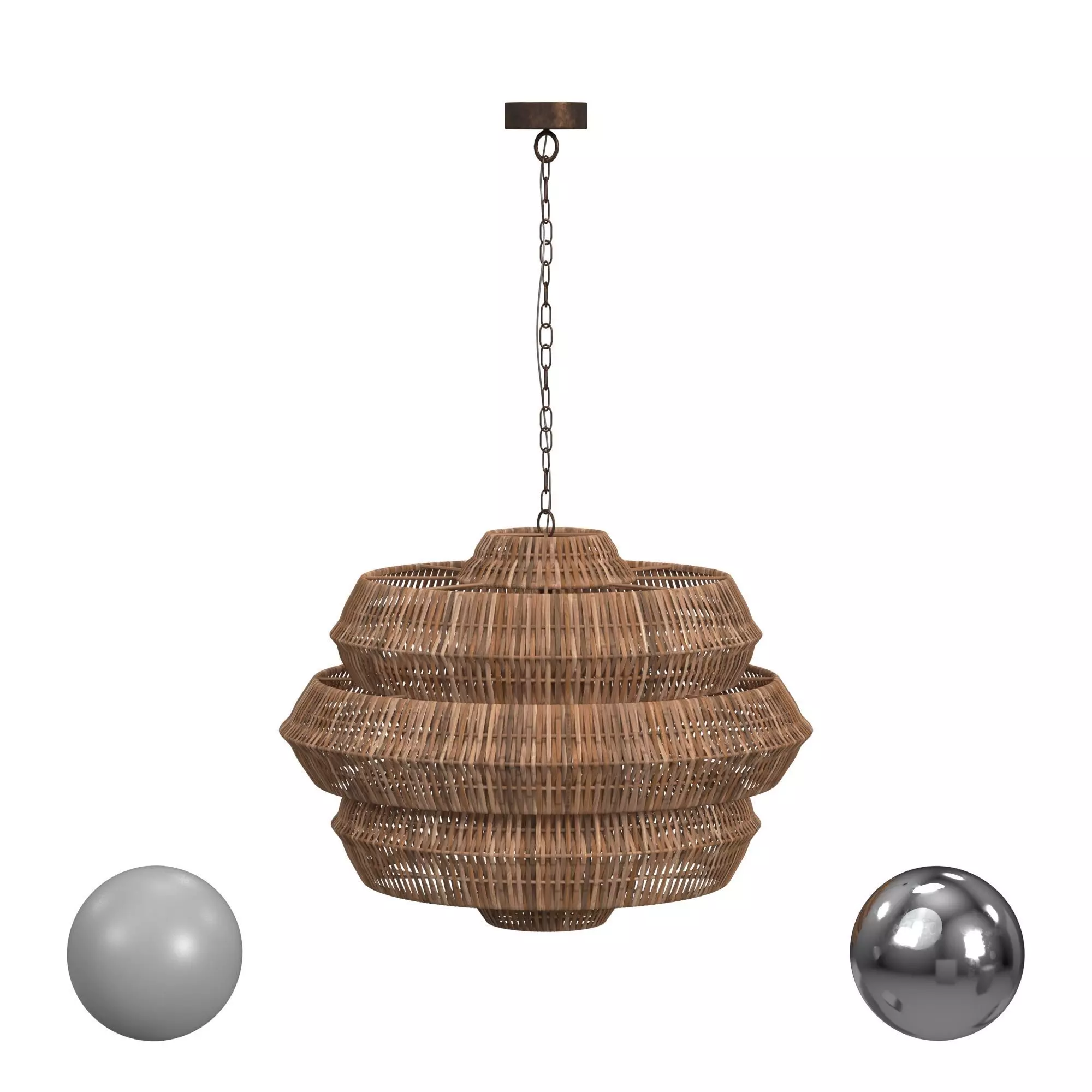 Antibes Chandelier Small 3D model_0