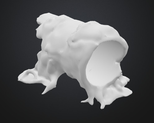 Moss Tree Trunk 3D model_4