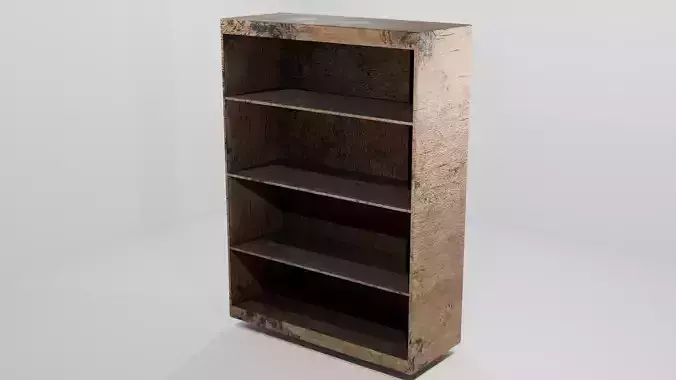 Rustic Wooden Bookshelf