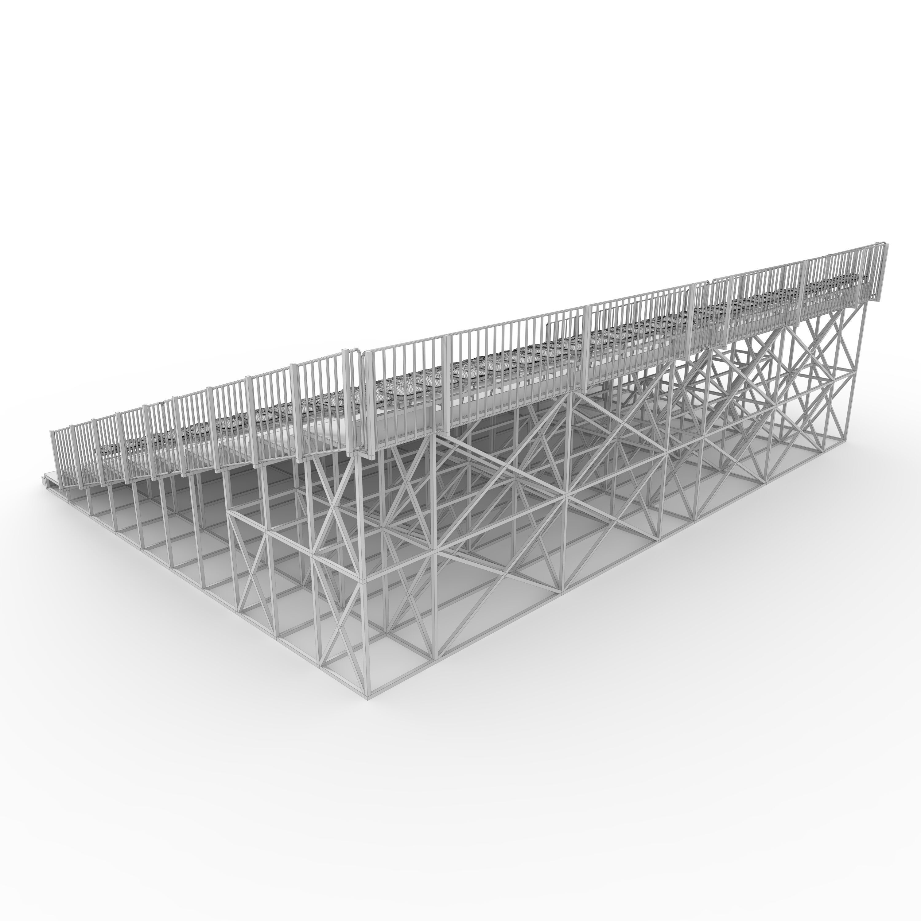Bleachers 27 3D model_7