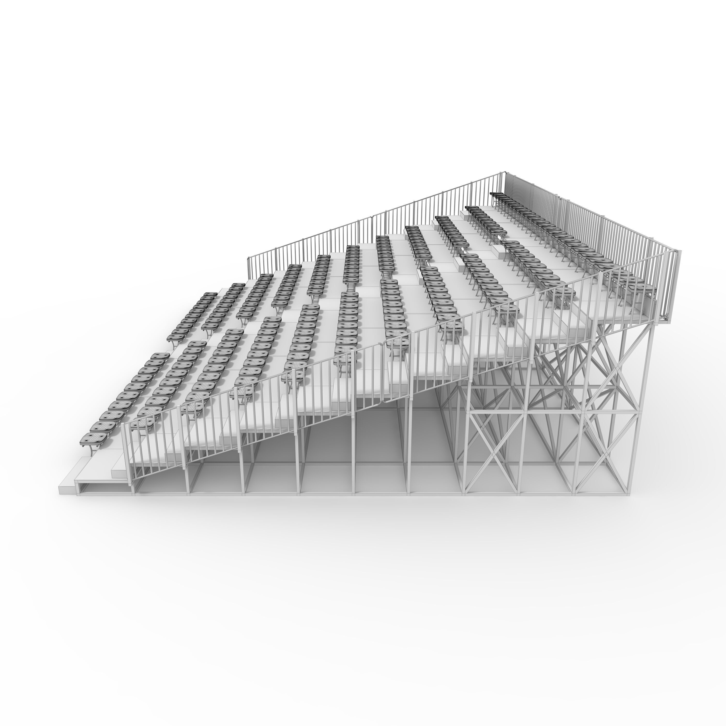 Bleachers 27 3D model_5