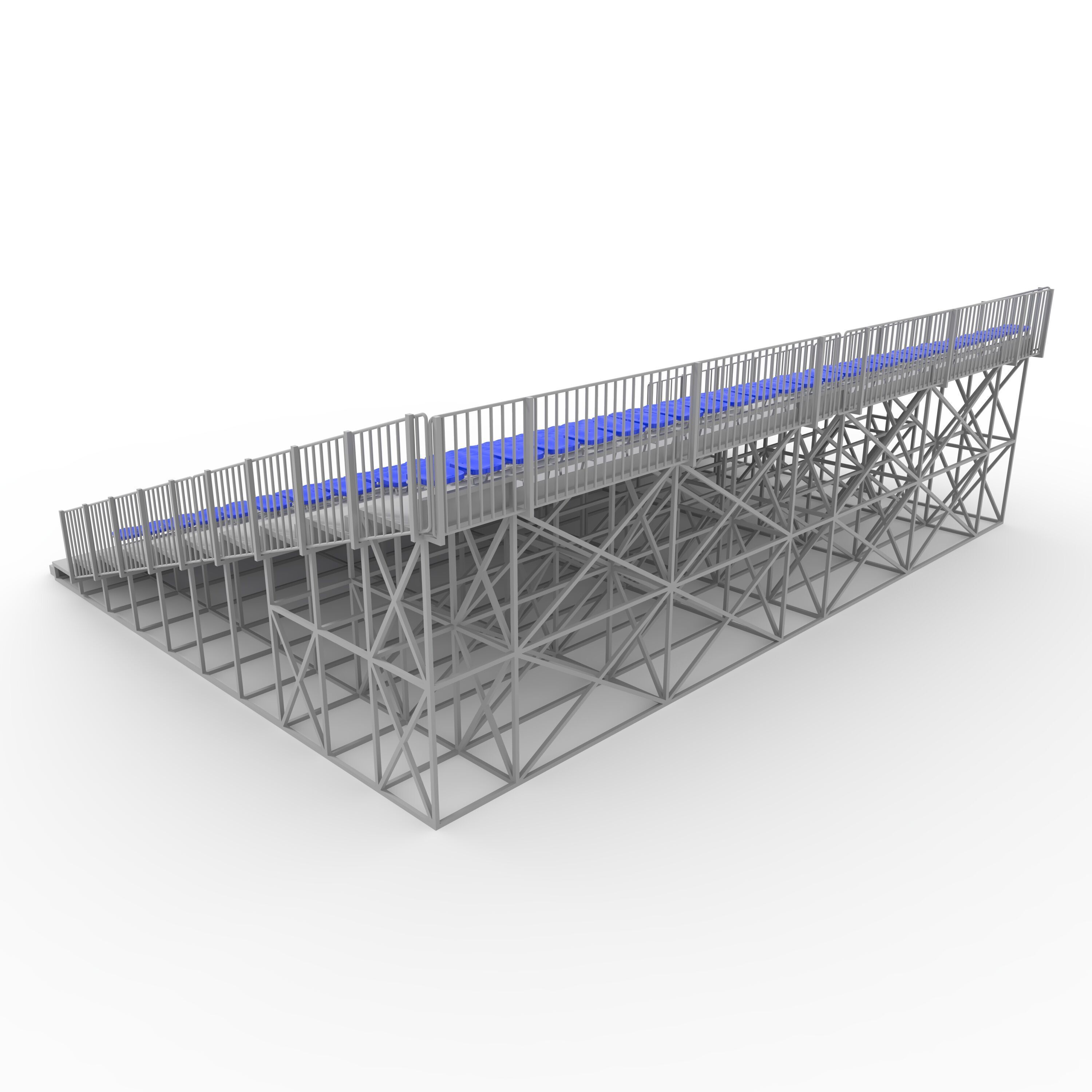 Bleachers 27 3D model_6
