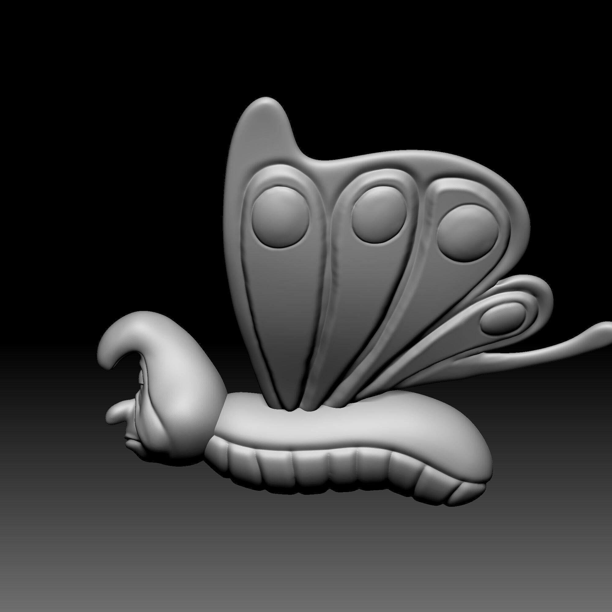 Caterpillar - Alice in Wonderland - 030 3D print model_7