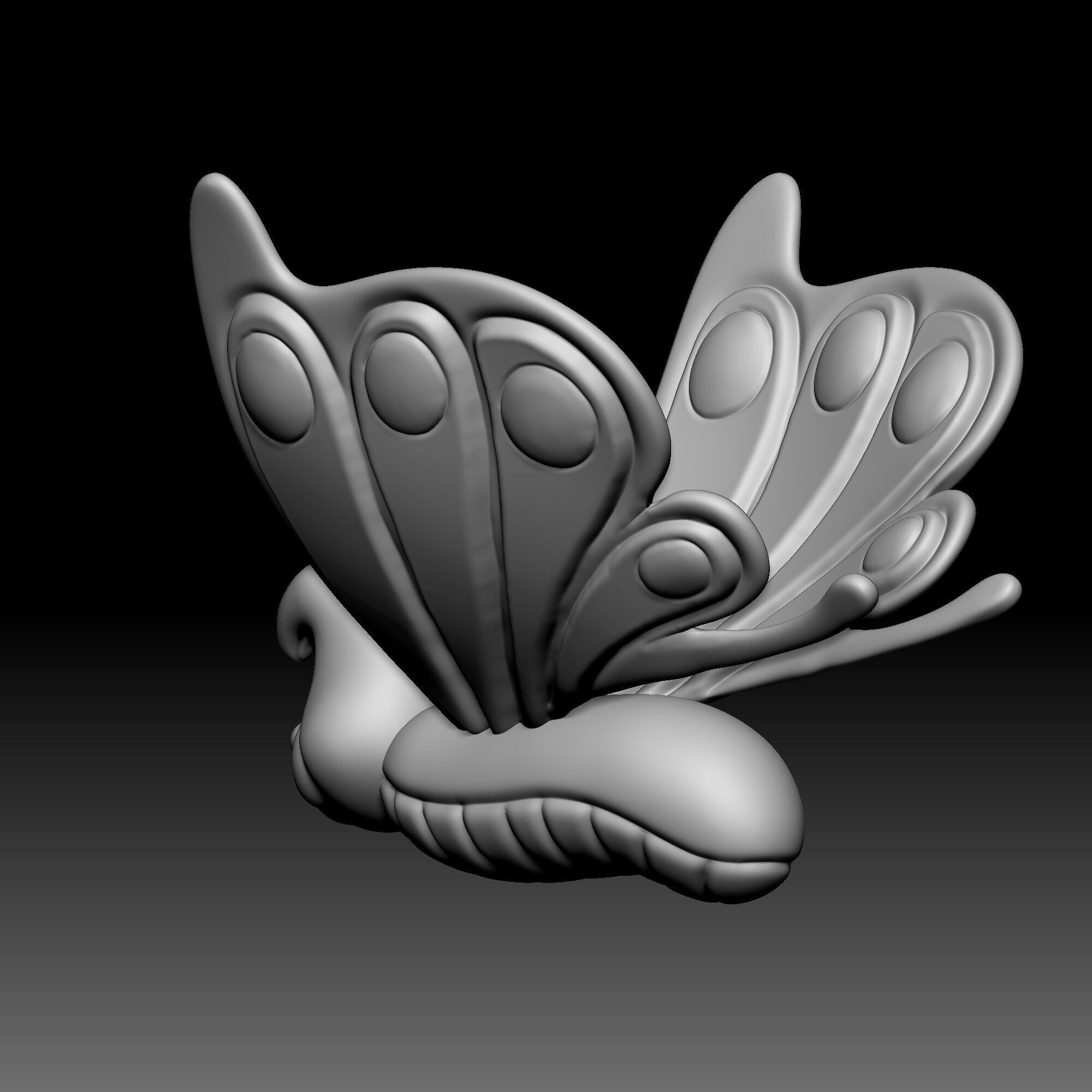 Caterpillar - Alice in Wonderland - 030 3D print model_4