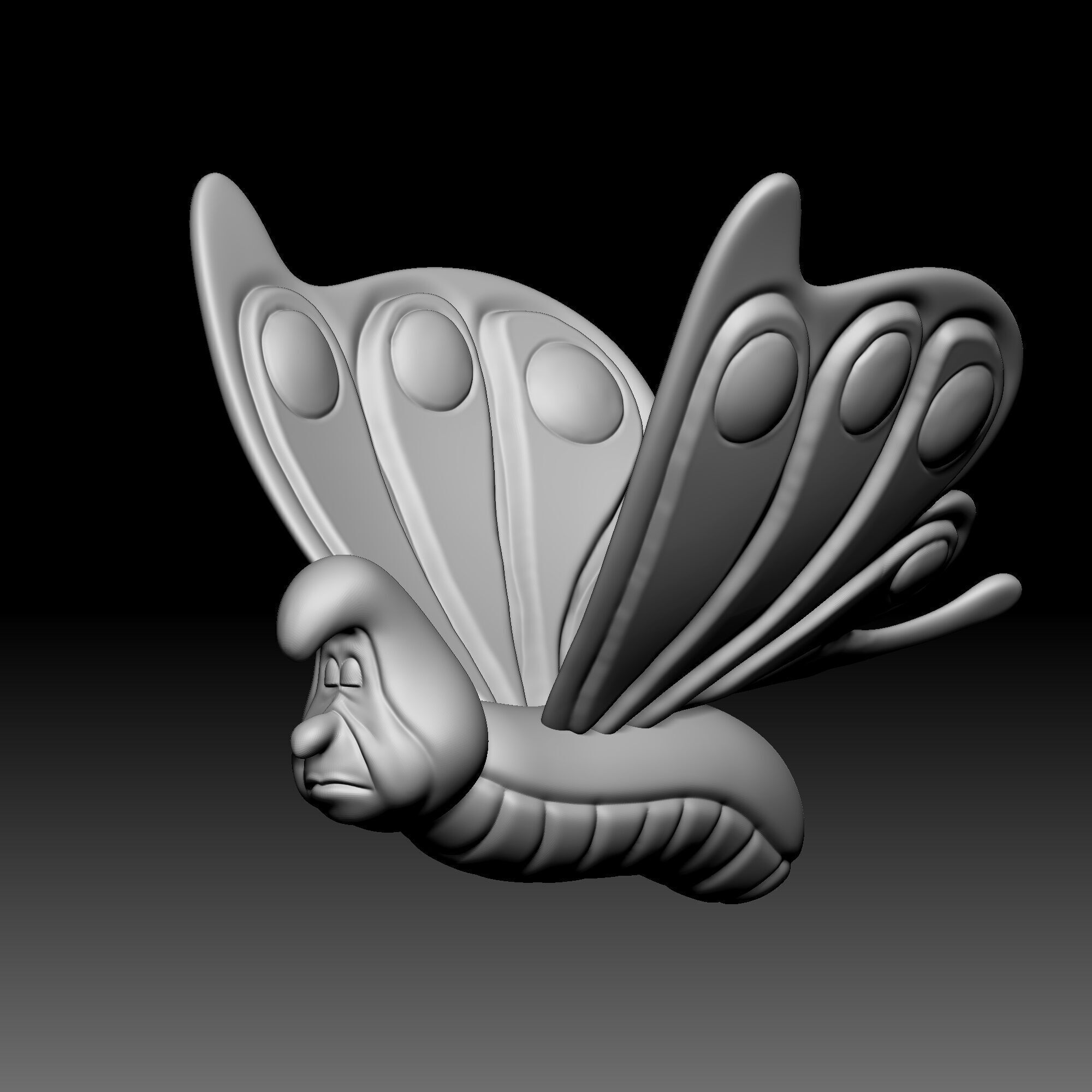 Caterpillar - Alice in Wonderland - 030 3D print model_6