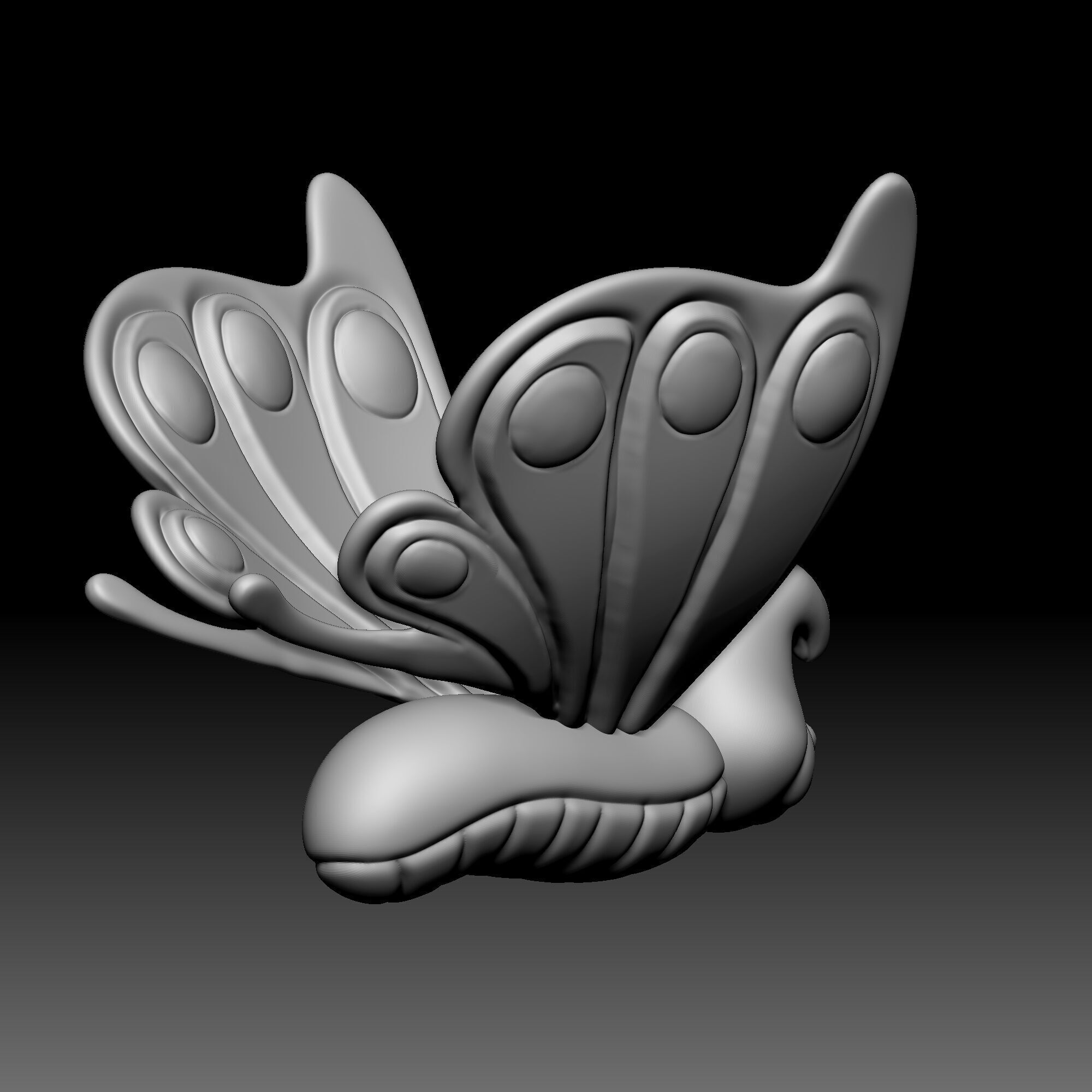 Caterpillar - Alice in Wonderland - 030 3D print model_2