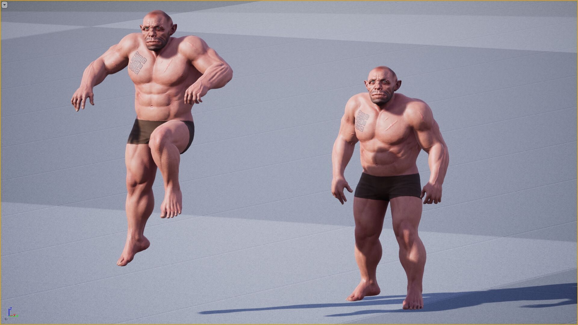 Dwarf Base Low-poly 3D model_7