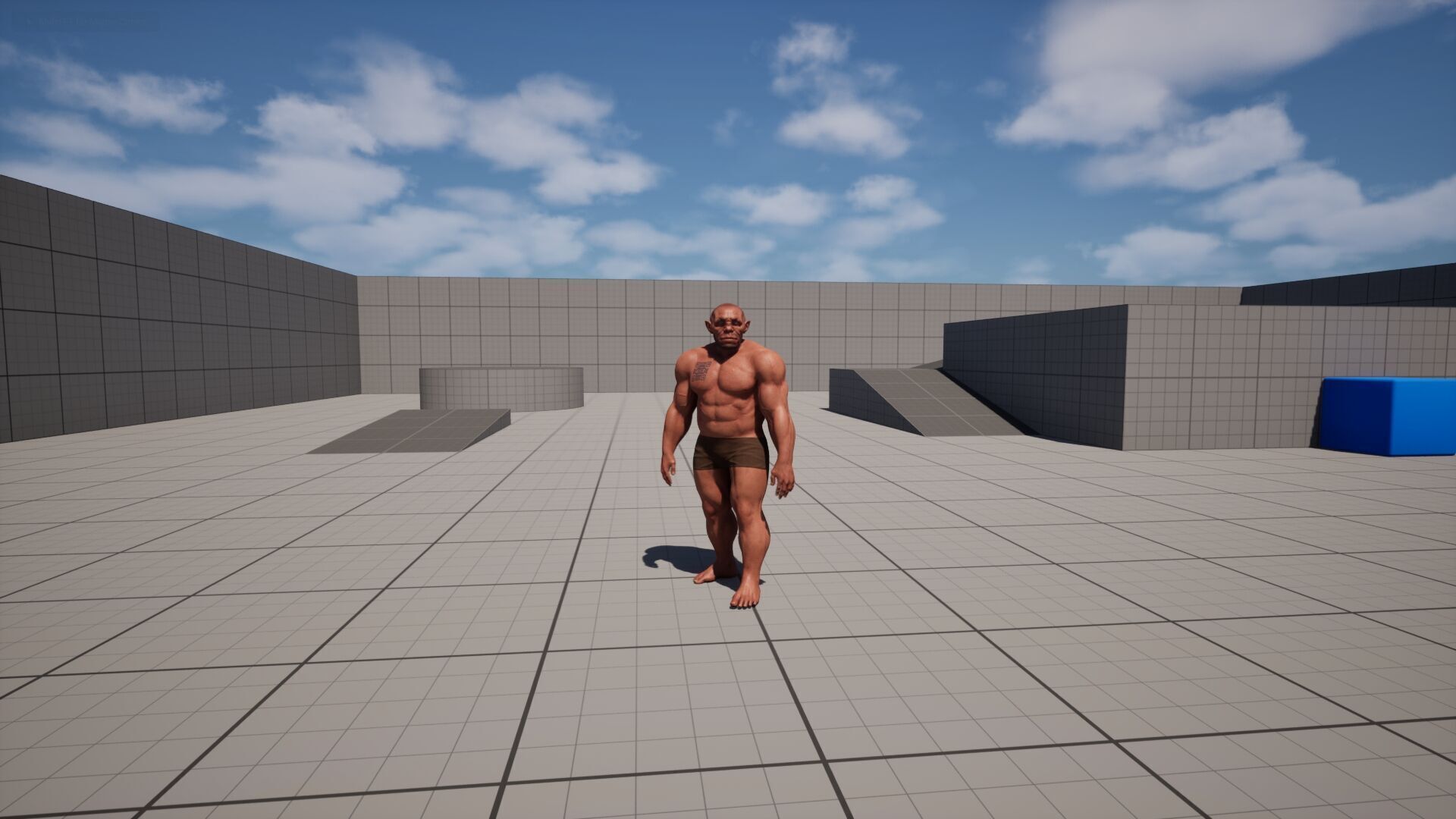 Dwarf Base Low-poly 3D model_11