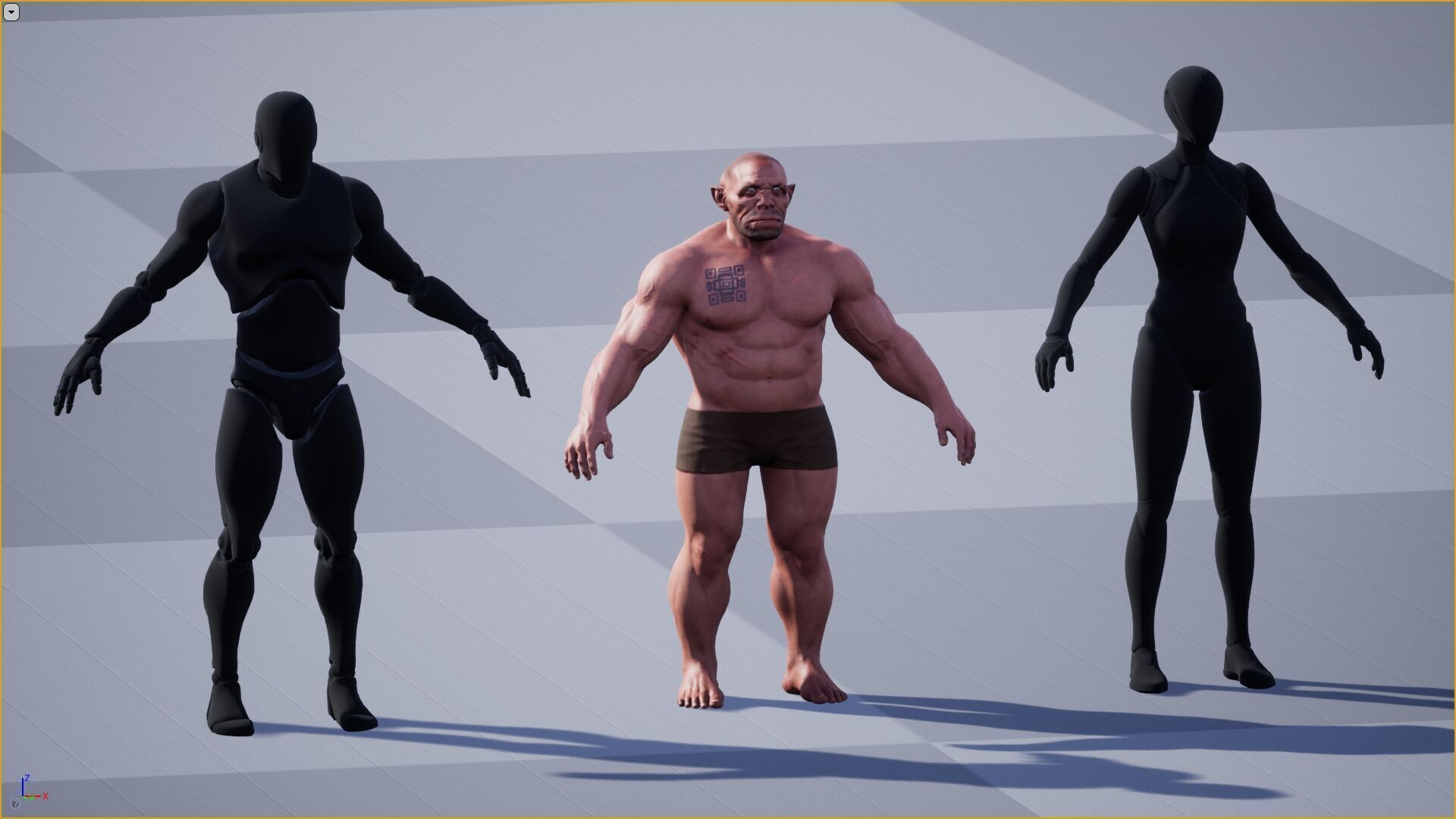 Dwarf Base Low-poly 3D model_6