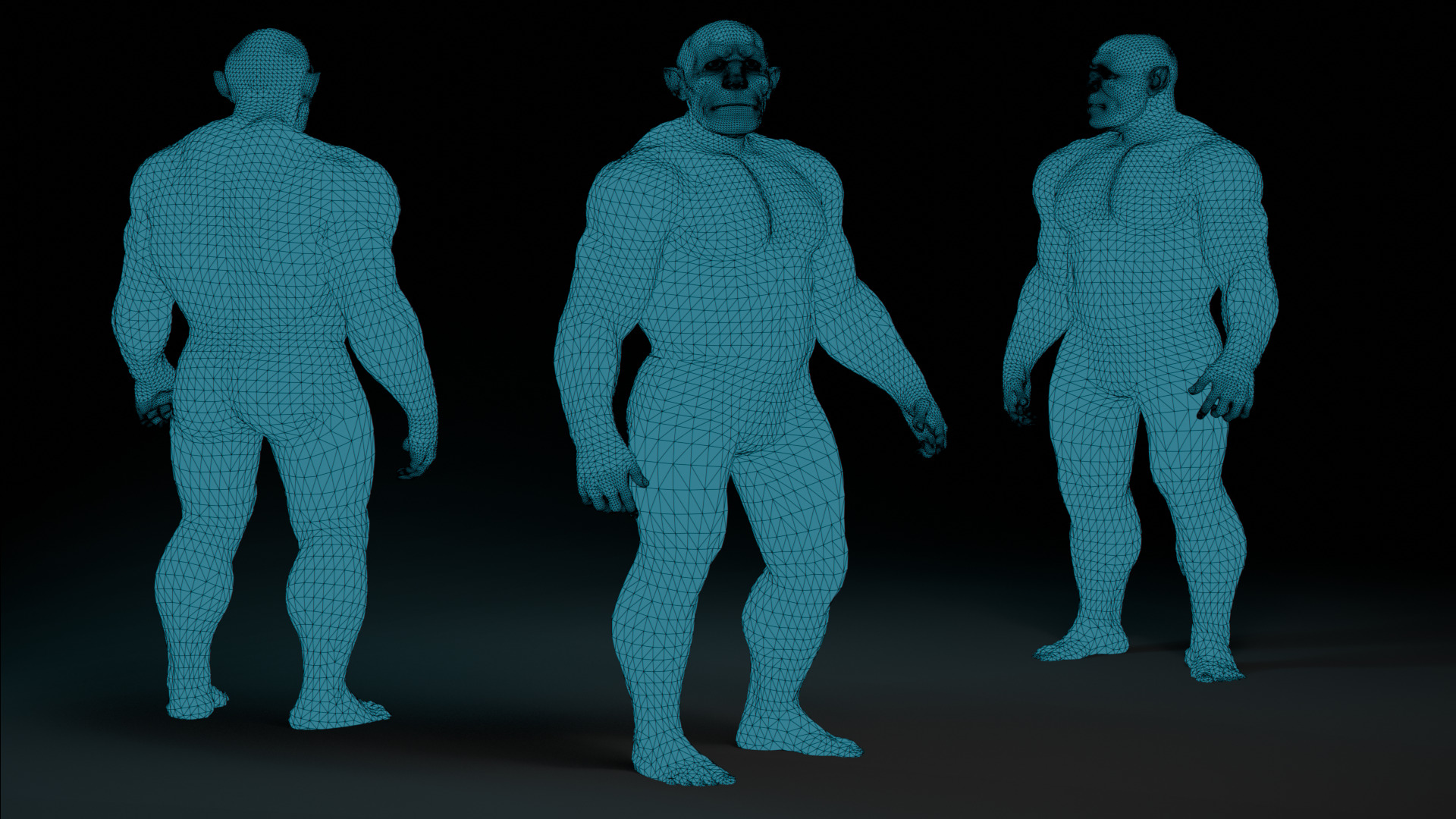 Dwarf Base Low-poly 3D model_5