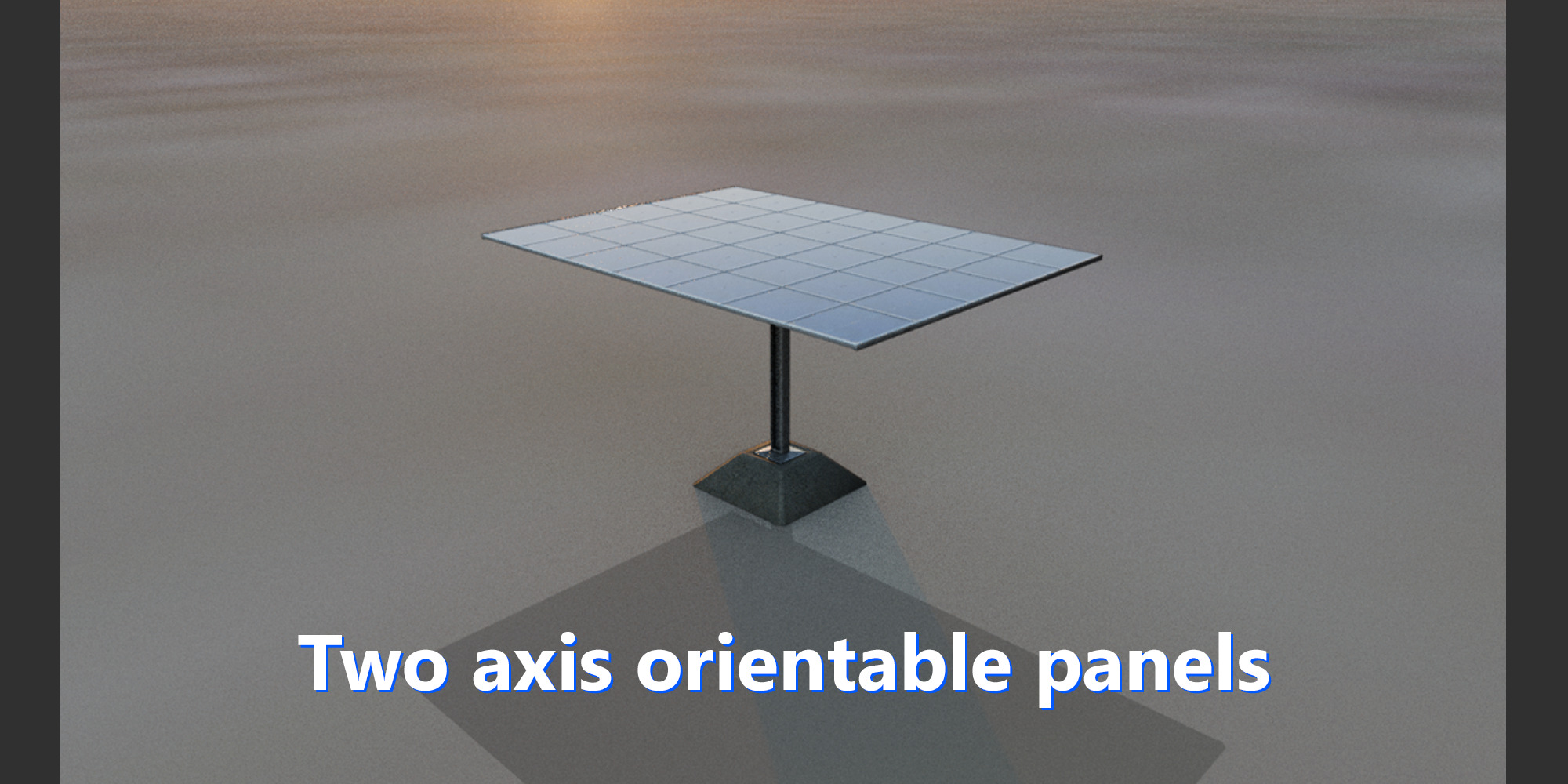 Blender Photovoltaic power plant Generator 3D model_6