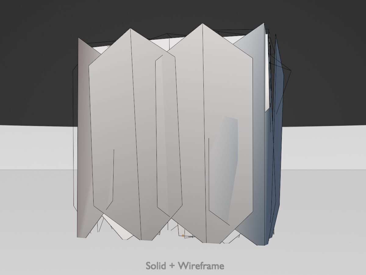 Cherry laurel hedge 500mm version-4 Low-poly 3D model_9