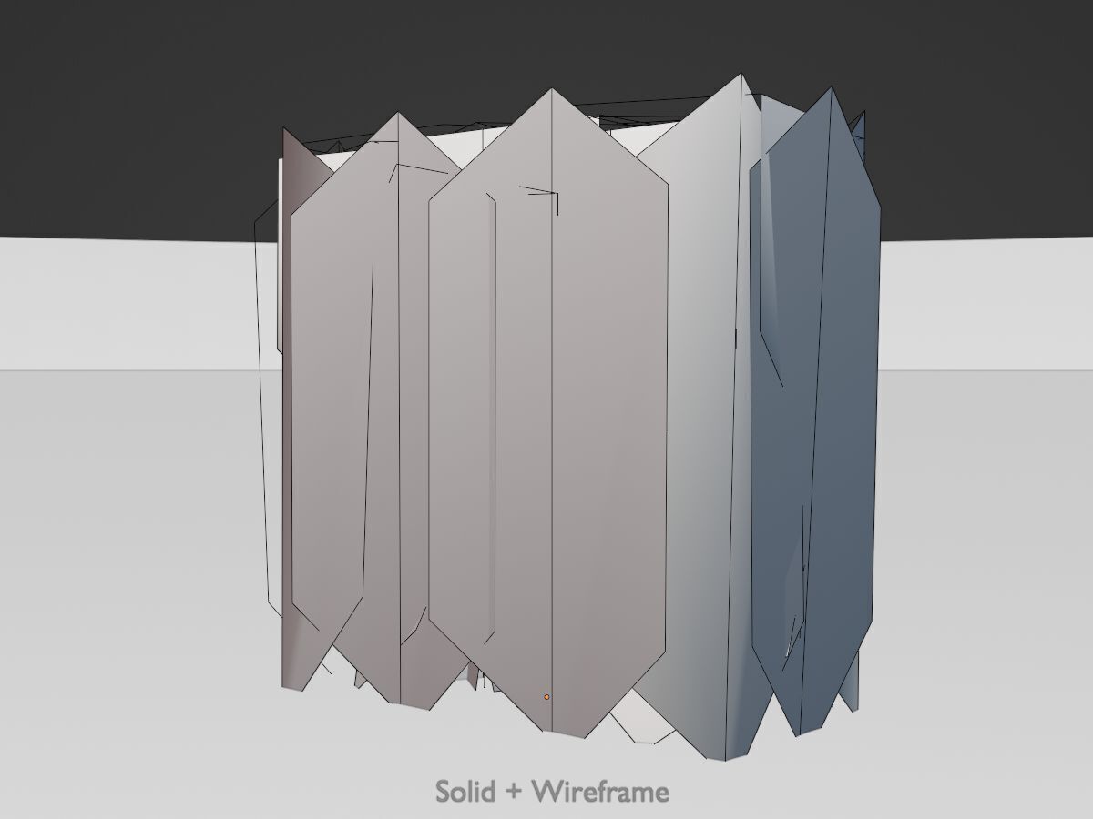 Cherry laurel hedge 500mm version-4 Low-poly 3D model_11