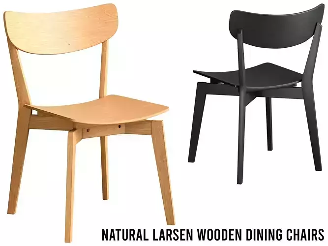 Natural Larsen Wooden Dining Chairs SR