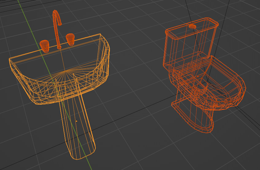 Prison Cell Low-poly 3D model_4