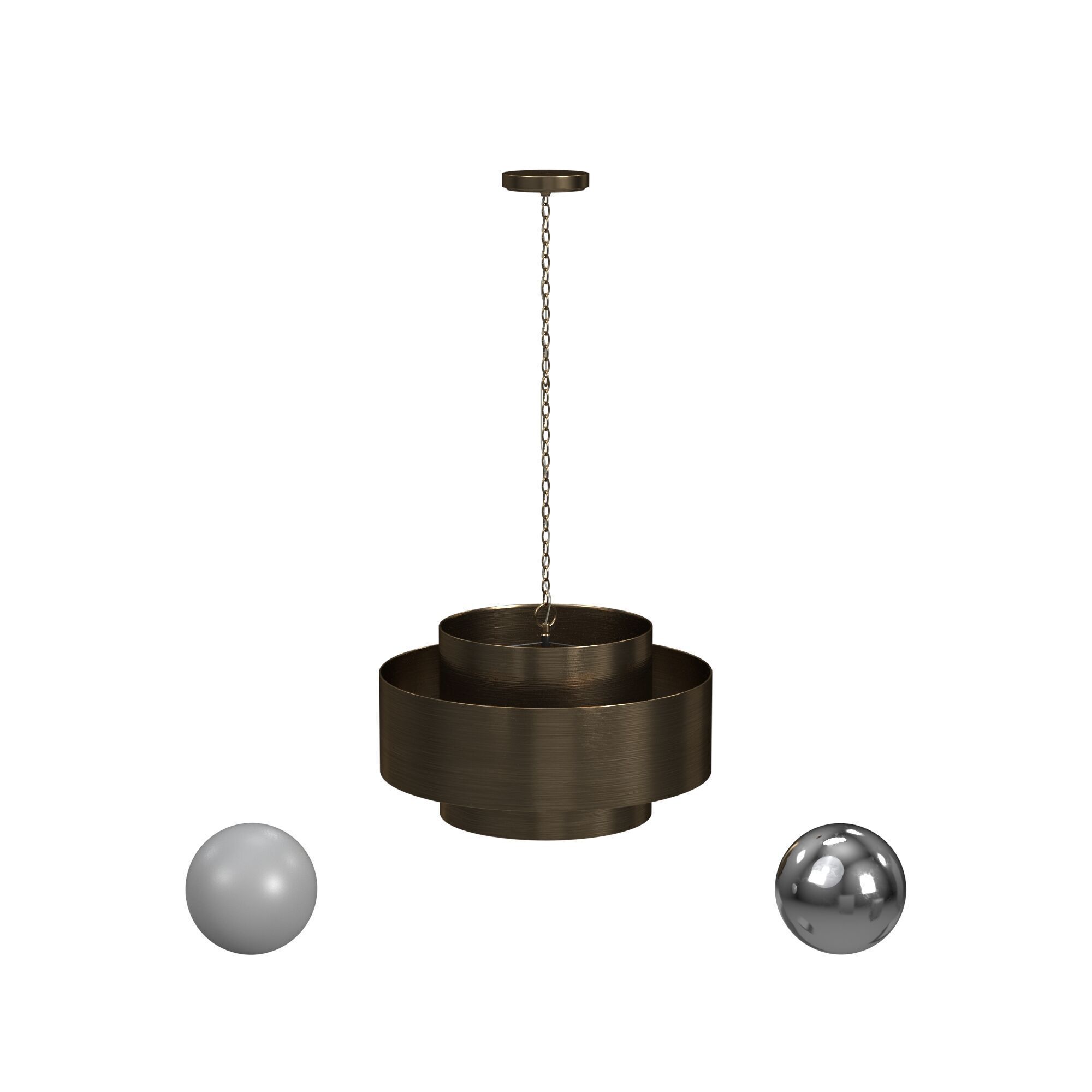 Jude Drum Pendant 3D model_1