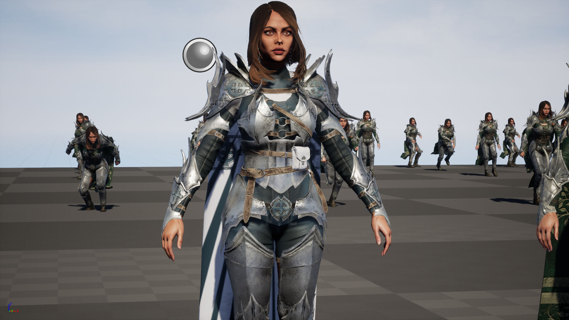 Knight Gilr Low-poly 3D model_42