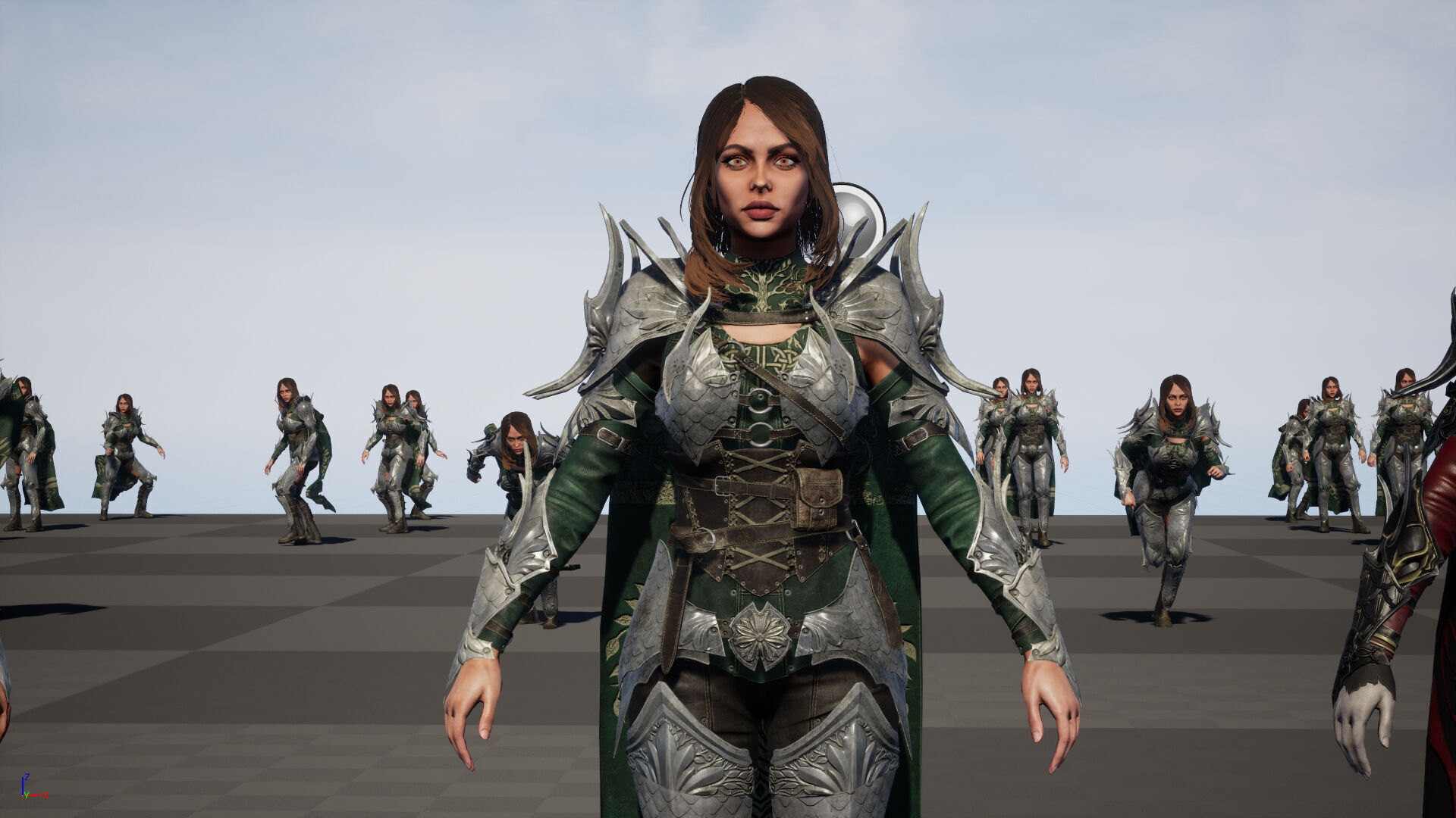 Knight Gilr Low-poly 3D model_40