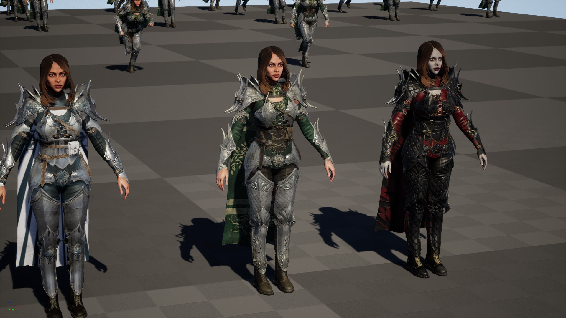 Knight Gilr Low-poly 3D model_37