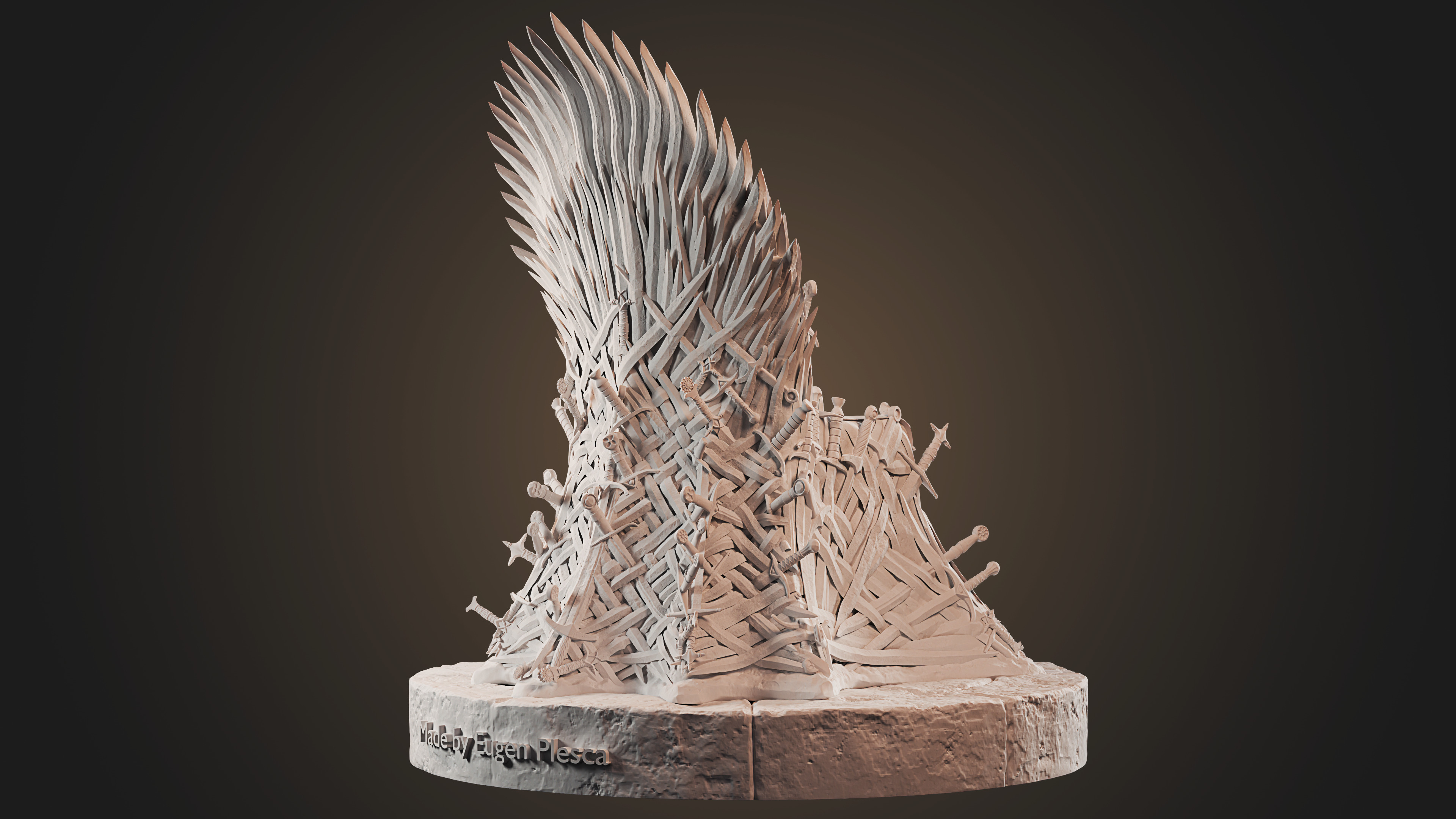 Iron Throne 3D print model_11
