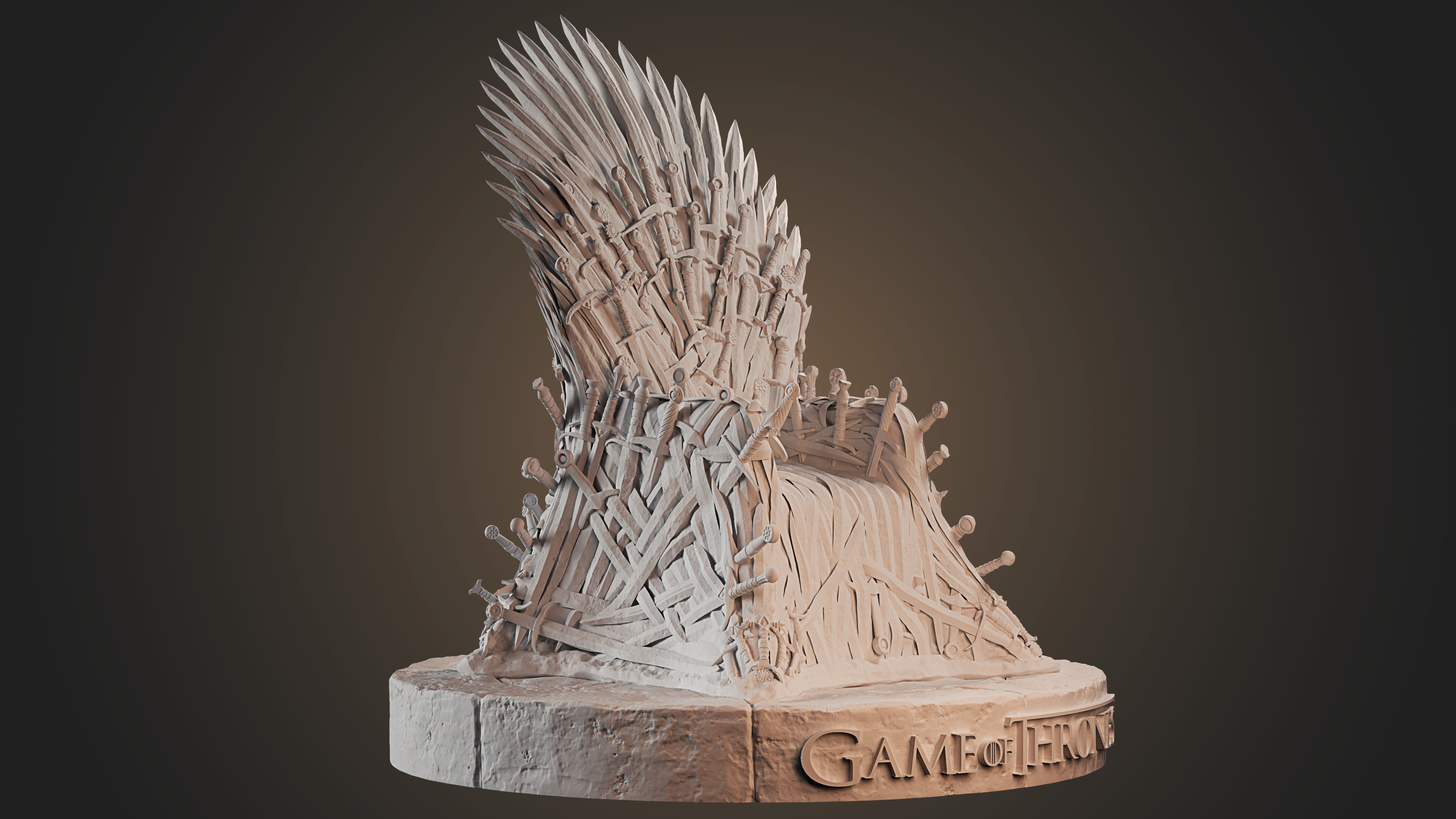 Iron Throne 3D print model_13