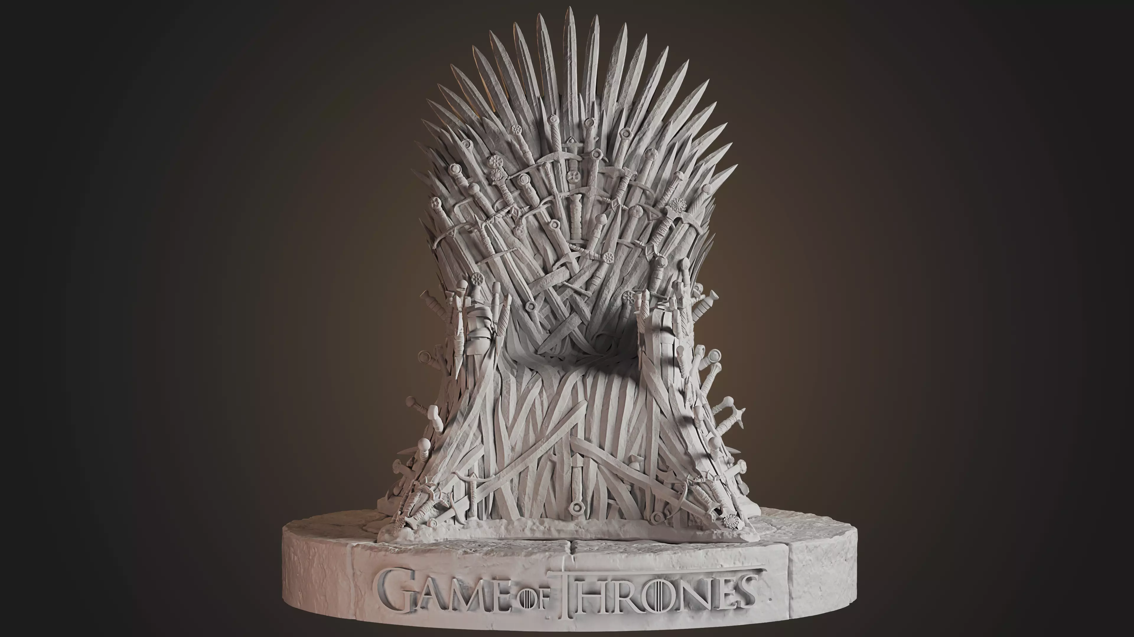 Iron Throne 3D print model_0