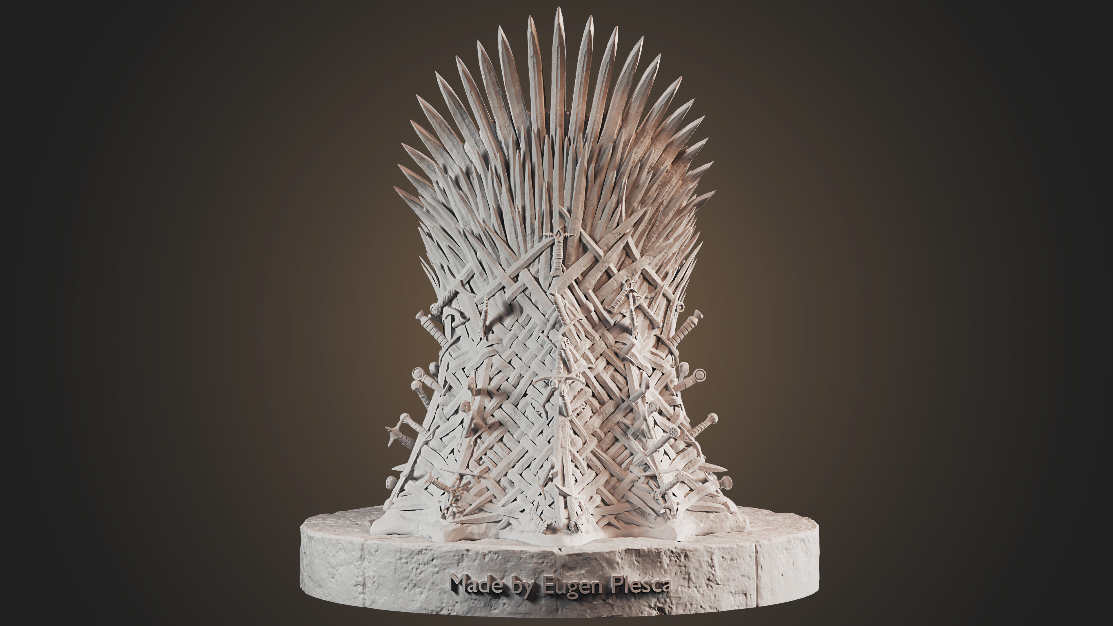 Iron Throne 3D print model_10